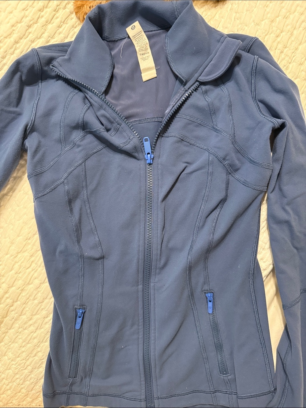 lululemon athletica Slate Blue Full-Zip Sculpt Define Jacket